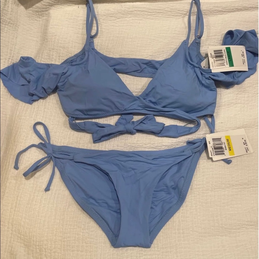 Brand new Becca Bikini in light blue